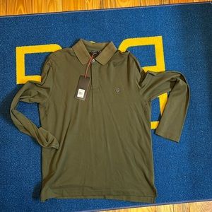 Victorinox Green Long Sleeve Polo